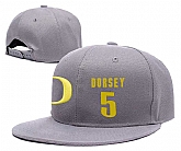 Oregon Ducks #5 Tyler Dorsey Gray College Basketball Adjustable Hat,baseball caps,new era cap wholesale,wholesale hats
