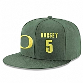 Oregon Ducks #5 Tyler Dorsey Green College Basketball Adjustable Hat,baseball caps,new era cap wholesale,wholesale hats