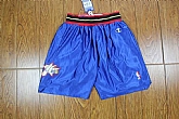 Philadelphia 76ers Blue Shorts,baseball caps,new era cap wholesale,wholesale hats