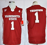 Washington State Cougars #1 Klay Thompson Red College Stitched Jersey,baseball caps,new era cap wholesale,wholesale hats