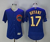 Chicago Cubs #17 Kris Bryant Blue World Series Champions Gold Program Flexbase Stitched Jersey,baseball caps,new era cap wholesale,wholesale hats