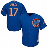 Chicago Cubs #17 Mark Grace Blue World Series Champions Gold Program New Cool Base Stitched Jersey JiaSu,baseball caps,new era cap wholesale,wholesale hats