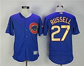 Chicago Cubs #27 Addison Russell Blue World Series Champions Flexbase Stitched Jersey,baseball caps,new era cap wholesale,wholesale hats