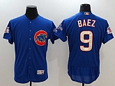 Chicago Cubs #9 Javier Baez Blue World Series Champions Gold Program Flexbase Stitched Jersey1,baseball caps,new era cap wholesale,wholesale hats