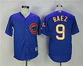 Chicago Cubs #9 Javiers Baez Blue World Series Champions New Cool Base Stitched Jersey,baseball caps,new era cap wholesale,wholesale hats