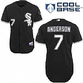 Chicago White Sox #7 Tim Anderson Black New Cool Base Stitched Jersey JiaSu,baseball caps,new era cap wholesale,wholesale hats
