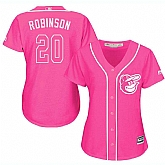 Glued Women's Baltimore Orioles #20 Frank Robinson Pink New Cool Base Jersey WEM,baseball caps,new era cap wholesale,wholesale hats