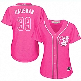 Glued Women's Baltimore Orioles #39 Kevin Gausman Pink New Cool Base Jersey WEM,baseball caps,new era cap wholesale,wholesale hats