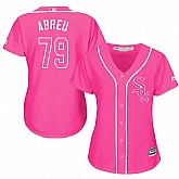 Glued Women's Chicago White Sox #79 Jose Abreu Pink New Cool Base Jersey WEM,baseball caps,new era cap wholesale,wholesale hats