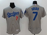 Los Angeles Dodgers #7 Julio Urias Gray Flexbase Stitched Jersey,baseball caps,new era cap wholesale,wholesale hats