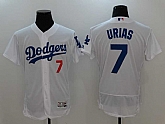 Los Angeles Dodgers #7 Julio Urias White Flexbase Stitched Jersey,baseball caps,new era cap wholesale,wholesale hats