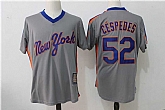 New York Mets #52 Yoenis Cespedes Gray New Cool Base Cooperstown Collection Stitched Jersey,baseball caps,new era cap wholesale,wholesale hats