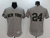 New York Yankees #24 Gary Sanchez Gray 2017 Memorial Day Flexbase Stitched Jersey,baseball caps,new era cap wholesale,wholesale hats