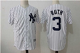 New York Yankees #3 Babe Ruth White New Cool Base Stitched Jersey,baseball caps,new era cap wholesale,wholesale hats