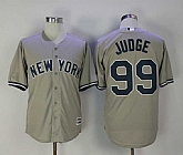 New York Yankees #99 Aaron Judge Gray New Cool Base Stitched Jersey,baseball caps,new era cap wholesale,wholesale hats