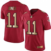 Nike Limited Atlanta Falcons #11 Julio Jones Red Gold Color Rush Jersey Dingwo,baseball caps,new era cap wholesale,wholesale hats