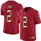 Nike Limited Atlanta Falcons #2 Matt Ryan Red Gold Color Rush Jersey Dingwo,baseball caps,new era cap wholesale,wholesale hats