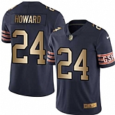 Nike Limited Chicago Bears #24 Jordan Howard Navy Gold Color Rush Jersey Dingwo