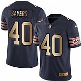 Nike Limited Chicago Bears #40 Gale Sayers Navy Gold Color Rush Jersey Dingwo,baseball caps,new era cap wholesale,wholesale hats