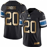 Nike Limited Detroit Lions #20 Barry Sanders Black Gold Color Rush Jersey Dingwo,baseball caps,new era cap wholesale,wholesale hats