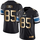 Nike Limited Detroit Lions #85 Eric Ebron Black Gold Color Rush Jersey Dingwo,baseball caps,new era cap wholesale,wholesale hats