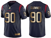 Nike Limited Houston Texans #90 Jadeveon Clowney Navy Gold Color Rush Jersey Dingwo,baseball caps,new era cap wholesale,wholesale hats