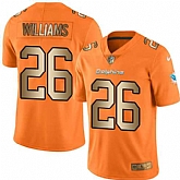 Nike Limited Miami Dolphins #26 Damien Williams Orange Gold Color Rush Jersey Dingwo,baseball caps,new era cap wholesale,wholesale hats