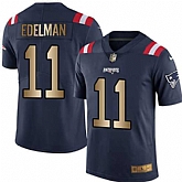 Nike Limited New England Patriots #11 Julian Edelman Navy Gold Color Rush Jersey Dingwo,baseball caps,new era cap wholesale,wholesale hats