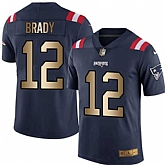 Nike Limited New England Patriots #12 Tom Brady Navy Gold Color Rush Jersey Dingwo,baseball caps,new era cap wholesale,wholesale hats