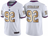 Nike Limited New York Giants #92 Michael Strahan White Gold Color Rush Jersey Dingwo,baseball caps,new era cap wholesale,wholesale hats