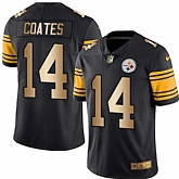Nike Limited Pittsburgh Steelers #14 Sammie Coates Black Gold Color Rush Jersey Dingwo,baseball caps,new era cap wholesale,wholesale hats