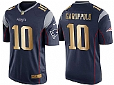 Nike New England Patriots #10 Jimmy Garoppolo Navy Gold Game Jersey Dingwo,baseball caps,new era cap wholesale,wholesale hats