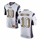 Nike New England Patriots #10 Jimmy Garoppolo White Gold Game Jersey Dingwo,baseball caps,new era cap wholesale,wholesale hats