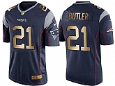 Nike New England Patriots #21 Malcolm Butler Navy Gold Game Jersey Dingwo,baseball caps,new era cap wholesale,wholesale hats