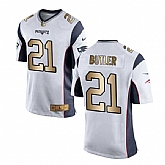 Nike New England Patriots #21 Malcolm Butler White Gold Game Jersey Dingwo,baseball caps,new era cap wholesale,wholesale hats