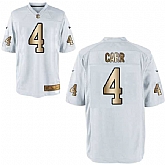 Nike Oakland Raiders #4 Derek Carr White Gold Game Jersey Dingwo,baseball caps,new era cap wholesale,wholesale hats