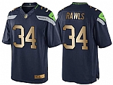 Nike Seattle Seahawks #34 Thomas Rawls Navy Gold Game Jersey Dingwo,baseball caps,new era cap wholesale,wholesale hats