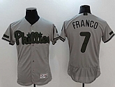 Philadelphia Phillies #7 Maikel Franco Gray 2017 Memorial Day Flexbase Stitched Jersey,baseball caps,new era cap wholesale,wholesale hats