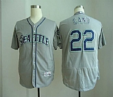Seattle Mariners #22 Robinson Cano Gray Flexbase Stitched Jersey,baseball caps,new era cap wholesale,wholesale hats