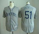 Seattle Mariners #51 Randy Johnson Gray Flexbase Stitched Jersey,baseball caps,new era cap wholesale,wholesale hats