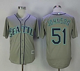 Seattle Mariners #51 Randy Johnson Gray New Cool Base Stitched Jersey,baseball caps,new era cap wholesale,wholesale hats