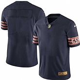 Customized Men's Nike Limited Chicago Bears Navy Gold Color Rush Stitched Jersey,baseball caps,new era cap wholesale,wholesale hats
