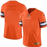 Customized Men's Nike Limited Denver Broncos Orange Gold Color Rush Stitched Jersey,baseball caps,new era cap wholesale,wholesale hats