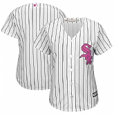 Customized Women Chicago White Sox White Mother's Day New Cool Base Stitched Jersey,baseball caps,new era cap wholesale,wholesale hats