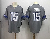 Nike Detroit Lions #15 Golden Tate III Gray Color Rush Limited Stitched Jersey,baseball caps,new era cap wholesale,wholesale hats