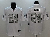 Nike Oakland Raiders #24 Marshawn Lynch White Color Rush Limited Stitched Jersey,baseball caps,new era cap wholesale,wholesale hats
