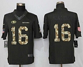 Nike San Francisco 49ers #16 Montana Anthracite Salute To Service Limited Stitched Jersey,baseball caps,new era cap wholesale,wholesale hats