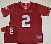 Alabama Crimson Tide #2 Jalen Hurts Red USA Flag Football Stitched Jersey,baseball caps,new era cap wholesale,wholesale hats