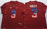 Alabama Crimson Tide #3 Calvin Ridley Red USA Flag College Stitched Jersey,baseball caps,new era cap wholesale,wholesale hats