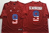 Alabama Crimson Tide #9 Bo Scarbrough Red USA Flag College Stitched Jersey,baseball caps,new era cap wholesale,wholesale hats